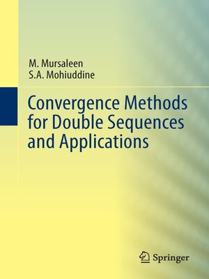 cover image of Convergence Methods for Double Sequences and Applications